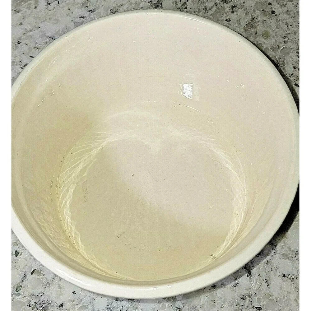 Vintage Stangl Cookrite Ovenware 1 QT Ribbed Serving Bowl Cream Ceramic Heritage